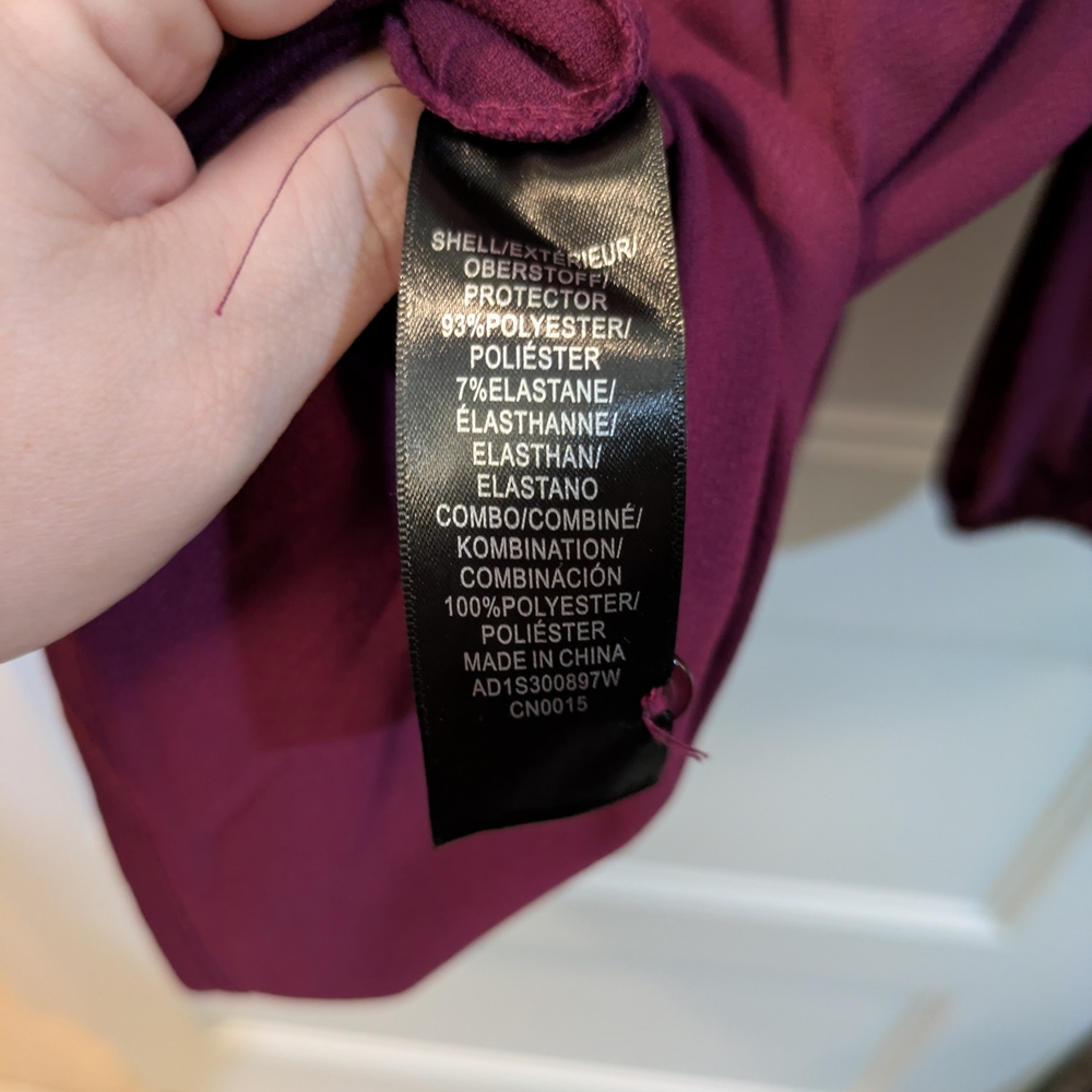 Adrianna Papell Rich Purple Blouse - Picture 6 of 13